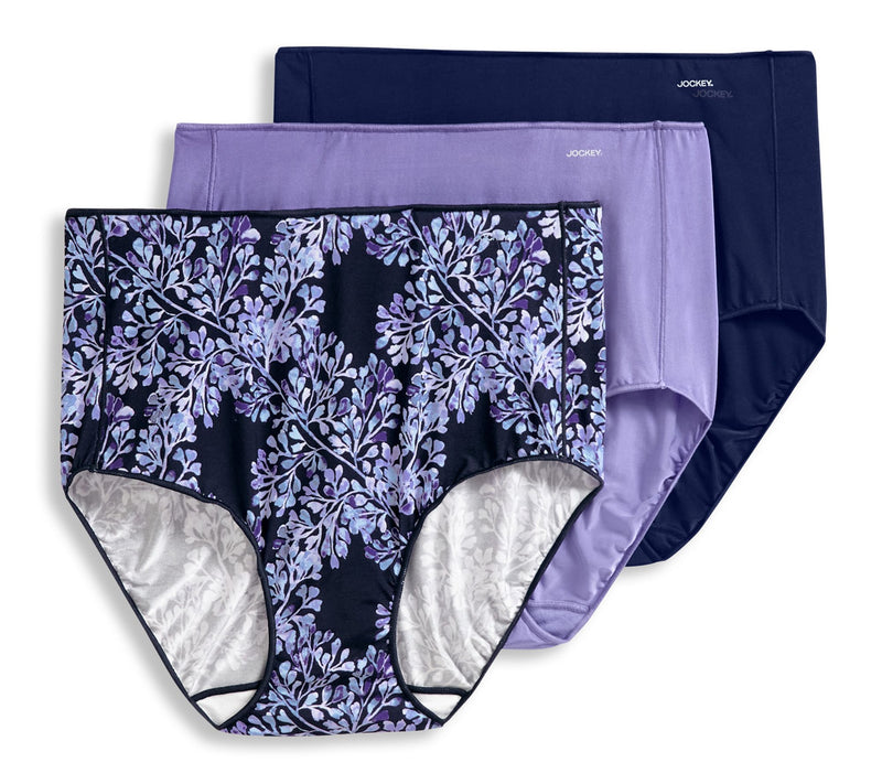 Jockey No Panty Line Promise Full Brief Panties Set of 3 — View 12