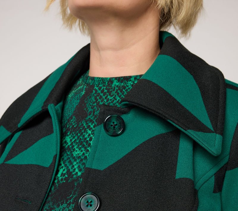 Carla Rockmore Collection Button Front Houndstooth Jacket — View 8