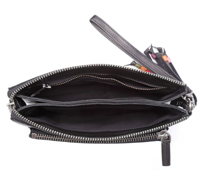 Old Trend Bluebell Leather Clutch — View 2