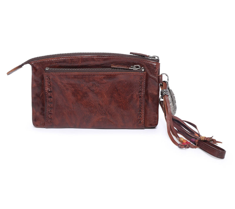Old Trend Bluebell Leather Clutch — View 12
