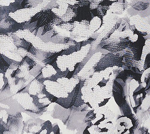 LOGO Layers by Lori Goldstein Printed Mock Neck Mesh Top — View 2
