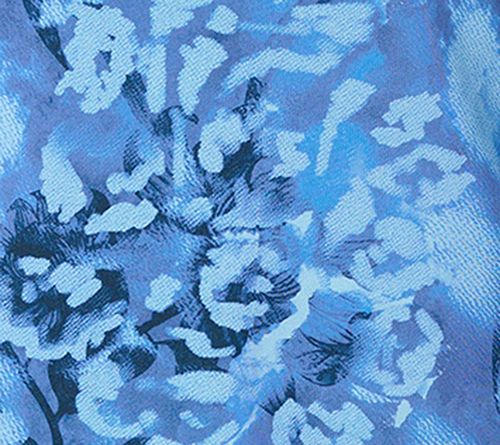 LOGO Layers by Lori Goldstein Printed Mock Neck Mesh Top — View 3