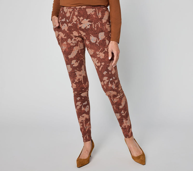 LOGO Layers by Lori Goldstein Regular Printed Leggings with Pockets — View 5