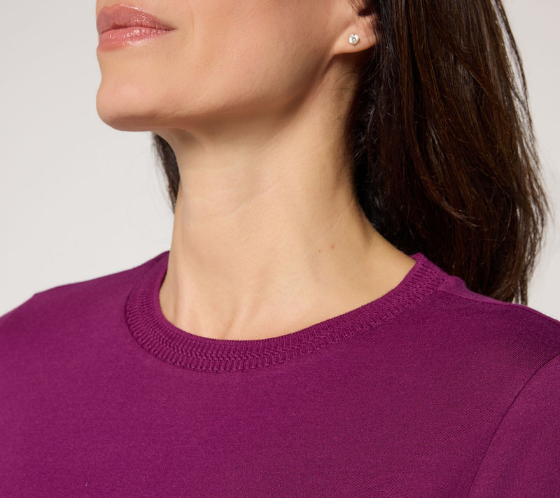 LOGO Principles by Lori Goldstein Neck Detail Long Sleeve Top — View 6