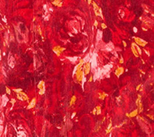 Joan Rivers Printed Floral Corduroy Snap Front Shirt — View 4