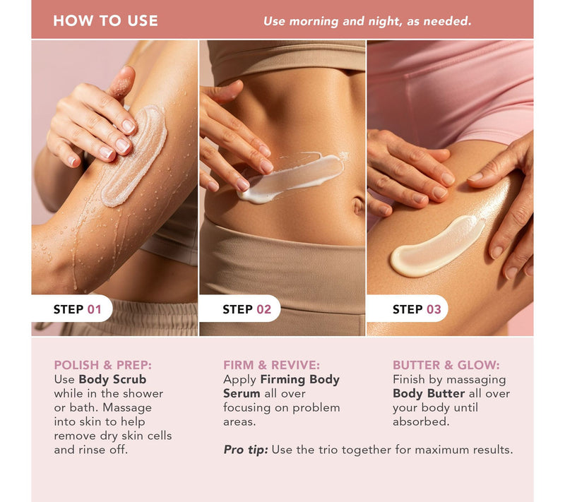 Doll 10 Doll Skin Body Smooth, Firm & Glow Trio With Bag — View 2
