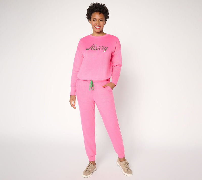 Mally Roncal Regular Cozy Plush Ankle Length Joggers — View 5