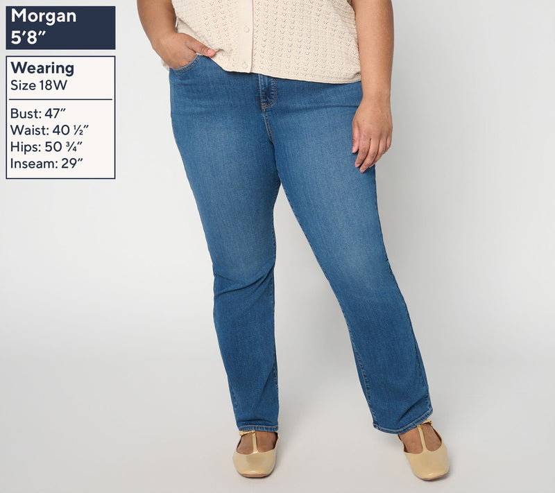 NYDJ Sure Stretch Ellison Straight-Leg Jeans - Regular — View 11