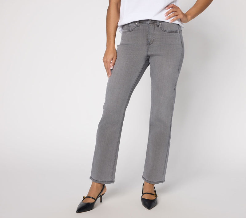 NYDJ Sure Stretch Ellison Straight-Leg Jeans - Regular — View 4