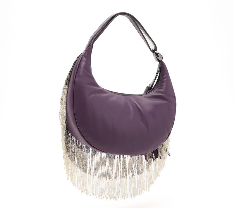 Aimee Kestenberg Bloom Beaded Leather Bean Bag — View 3