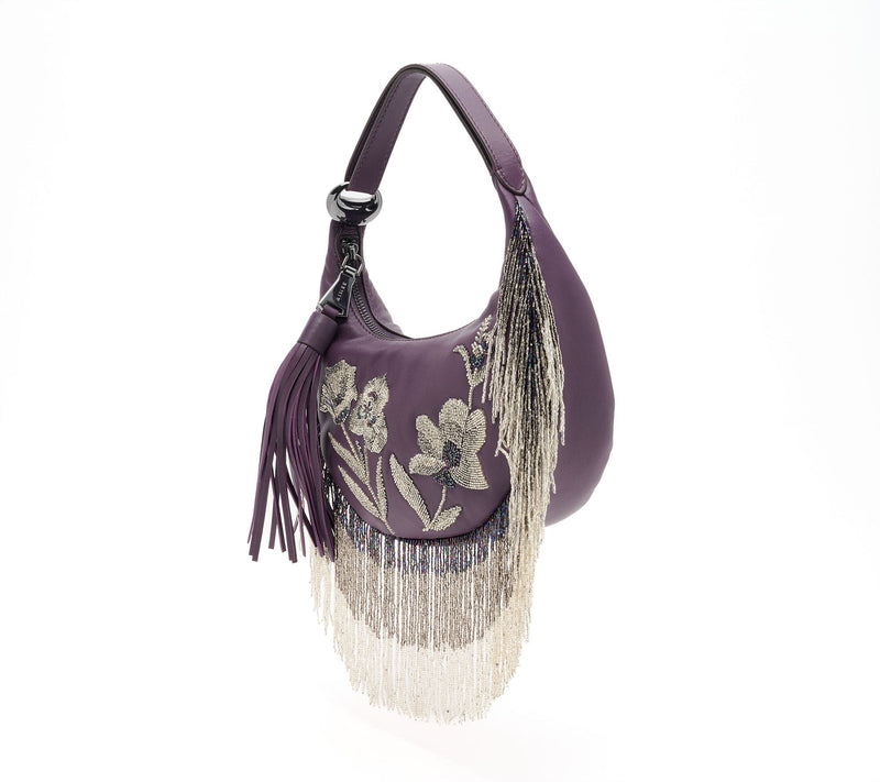 Aimee Kestenberg Bloom Beaded Leather Bean Bag — View 2