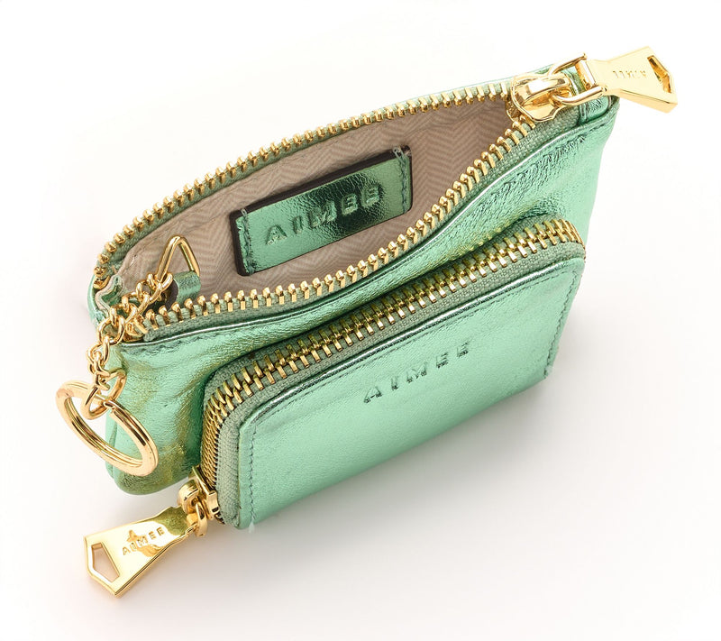 Aimee Kestenberg Mini Maverick Leather Zip Wallet — View 7