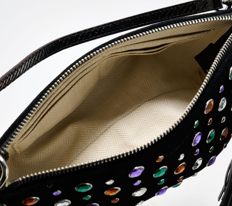 Aimee Kestenberg Onyx Hour Embellished Zip Clutch — View 4