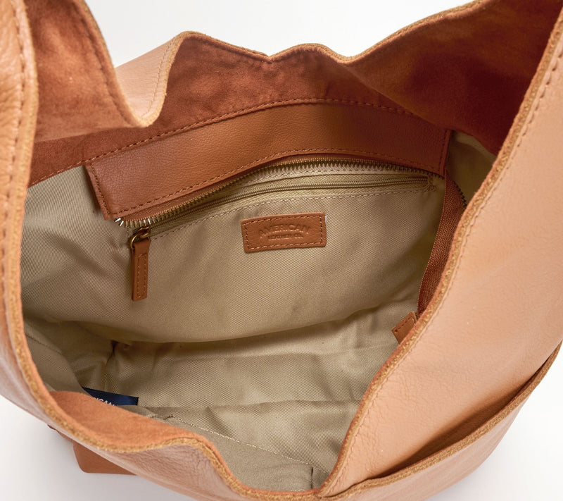 American Leather Co. Aly Leather Adjustable Strap Hobo — View 9