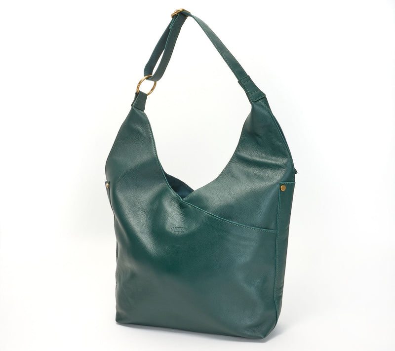 American Leather Co. Aly Leather Adjustable Strap Hobo — View 5