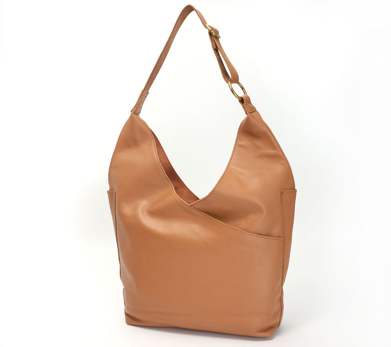 American Leather Co. Aly Leather Adjustable Strap Hobo — View 8
