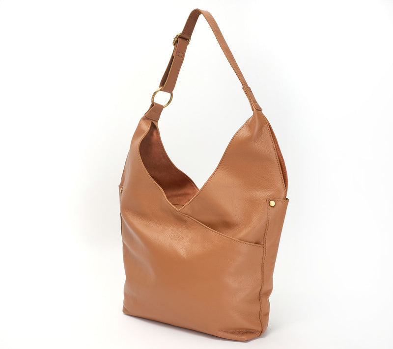 American Leather Co. Aly Leather Adjustable Strap Hobo — View 7