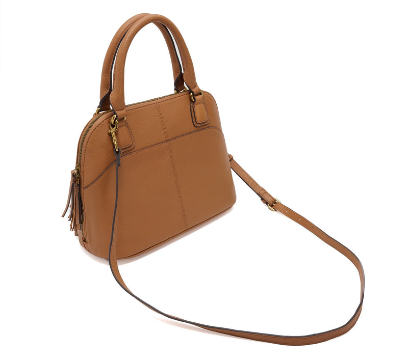 American Leather Co. Pebble Leather Convertible Satchel — View 2