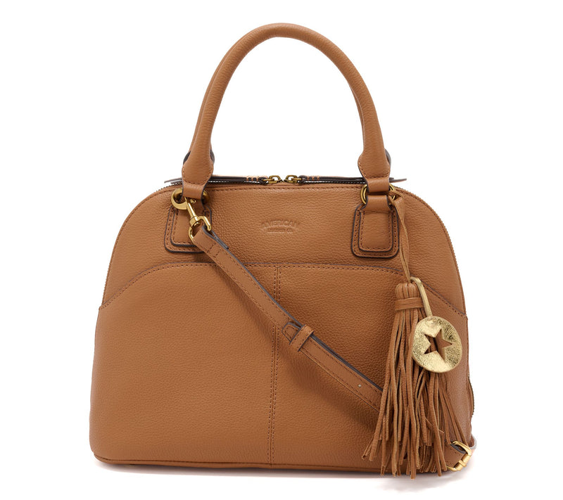 American Leather Co. Pebble Leather Convertible Satchel — View 13