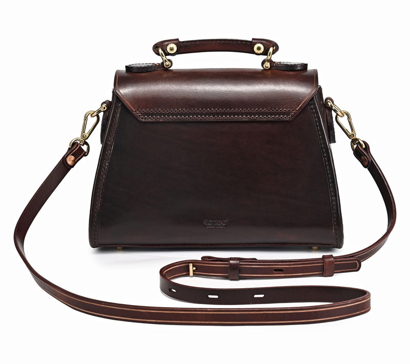 Old Trend Laurel Classic Leather Top Handle Satchel — View 3