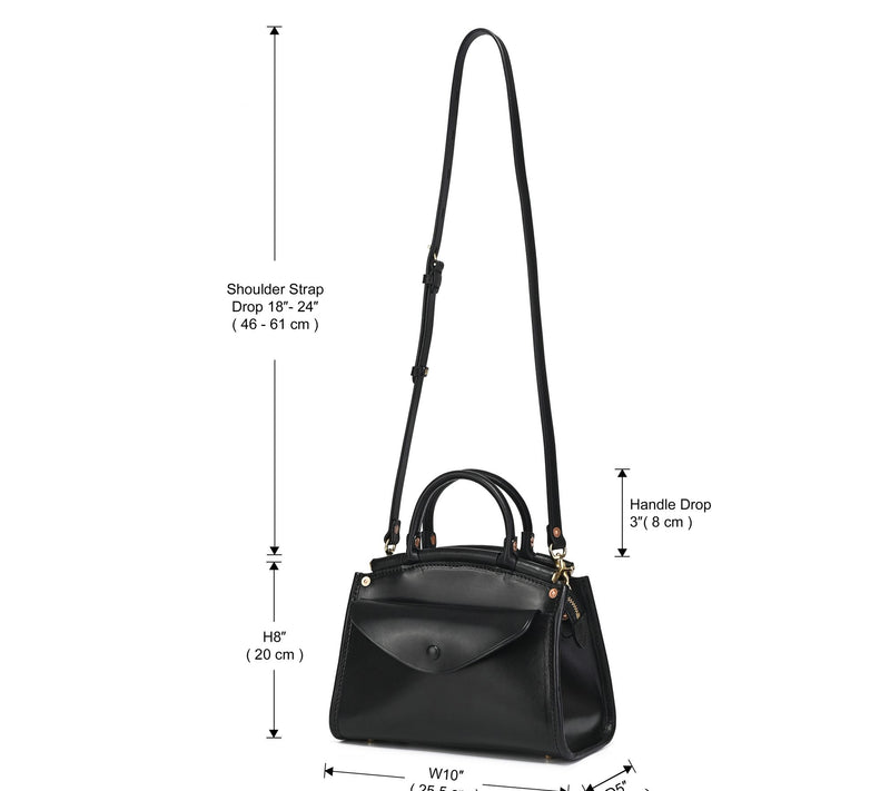 Old Trend Laurel Vintage Leather Top Handle Satchel — View 5