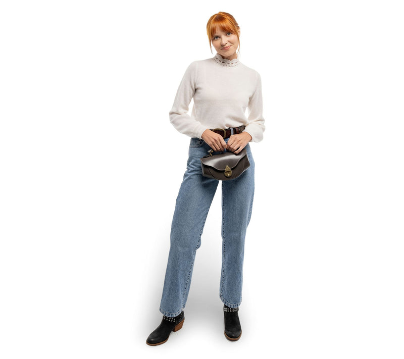 Old Trend Azalea Vintage Leather Top Handle Crossbody — View 8