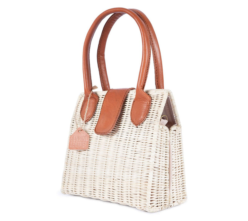 Jelavu Piper Medium Woven Top Handle CrossbodyBag — View 5