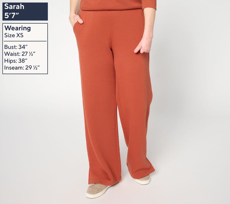 Peace Love World Regular French Terry Full Leg Pants — View 3