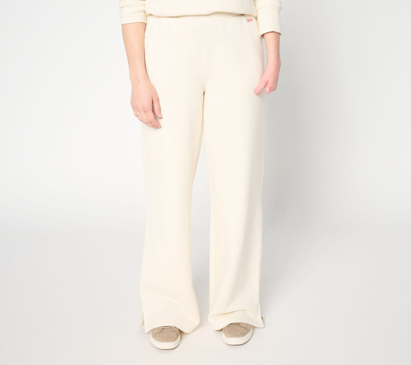 Peace Love World Petite French Terry Full Leg Pants — View 12
