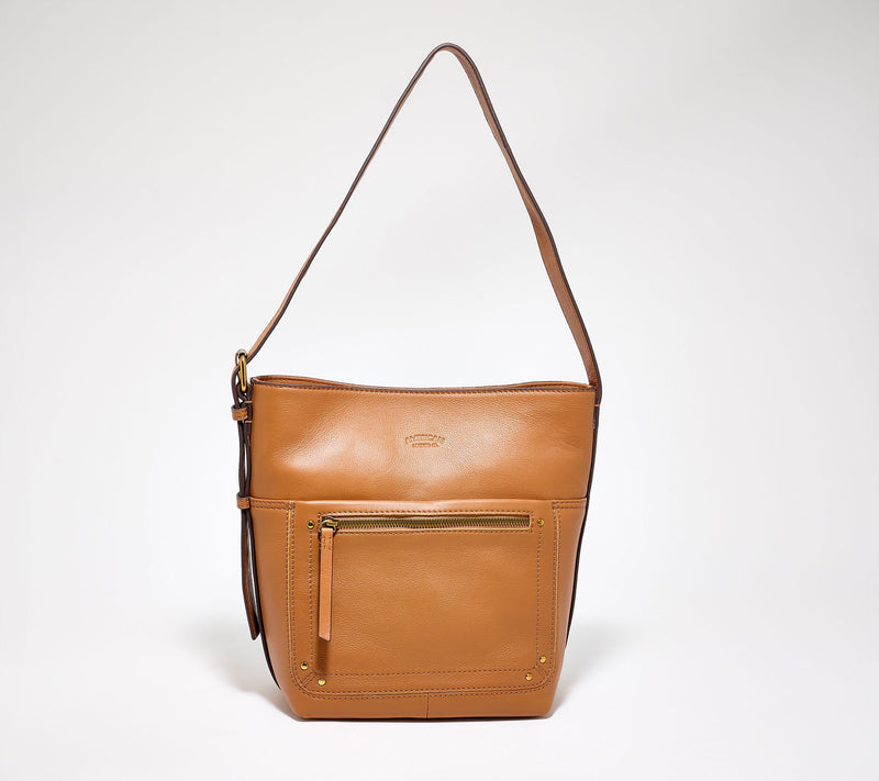 American Leather Co. Jamestown Leather Bucket Hobo — View 11