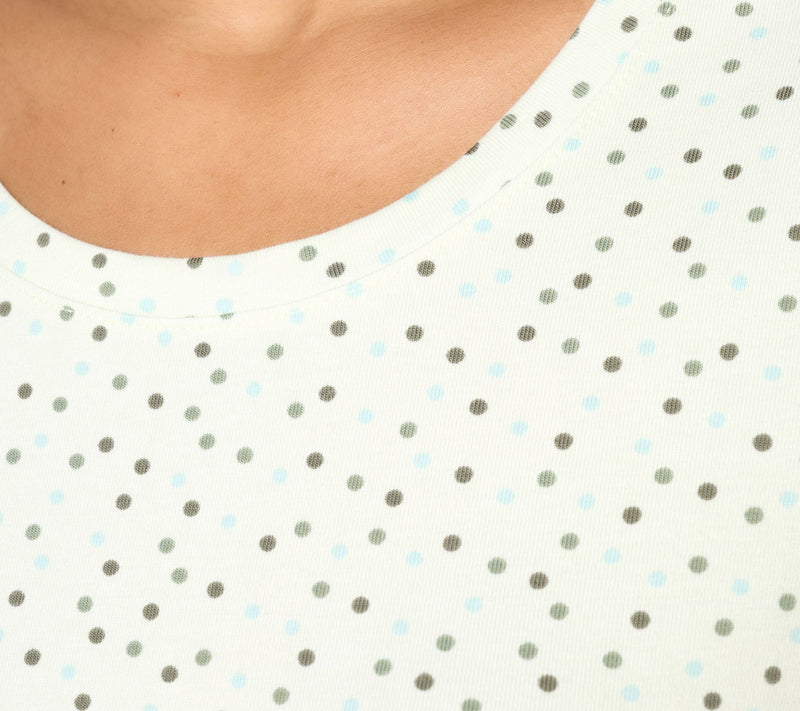 Denim & Co. Essentials 2-Pack Perfect Jersey Print/Solid Top — View 6