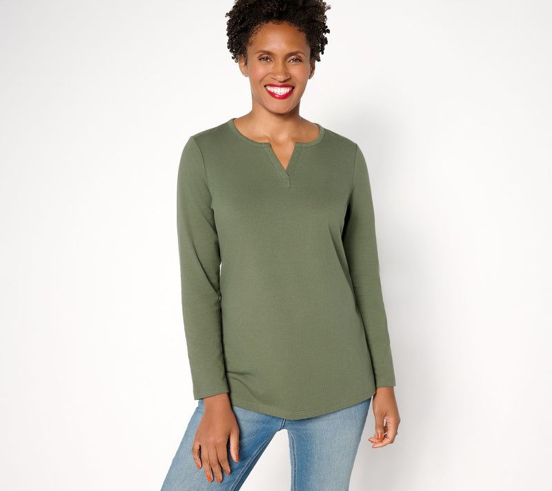 Denim & Co. Essentials Petite Perfect Jersey — View 14