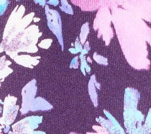 Denim & Co. Printed Heavenly Jersey Crossover V-Neck Tunic — View 9