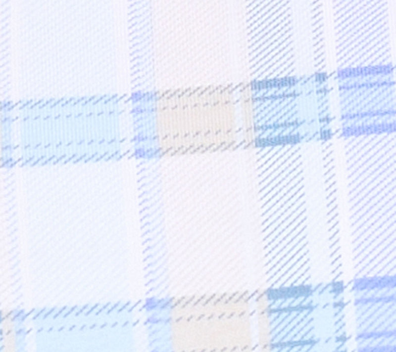 Denim & Co. Plaid Favorite Jersey Ruffled V-Neck Top — View 8
