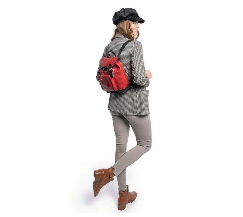 Old Trend Ficus Leather Backpack — View 8