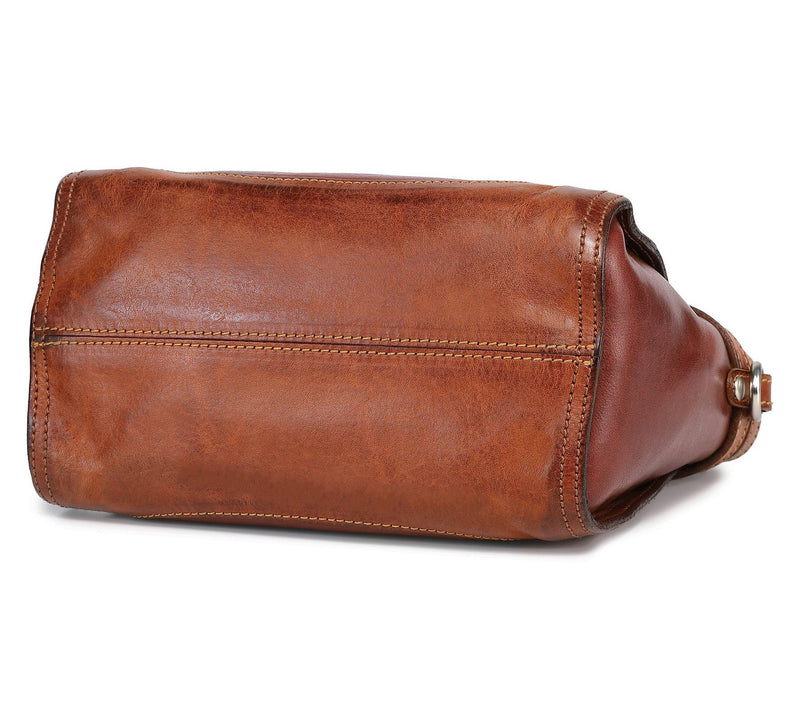 Old Trend Canna Mini Leather Satchel with Crossbody Strap — View 4