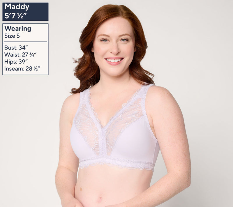 Breezies Soft Support Lace Wirefree Unlined Bra Set of 3 — View 10