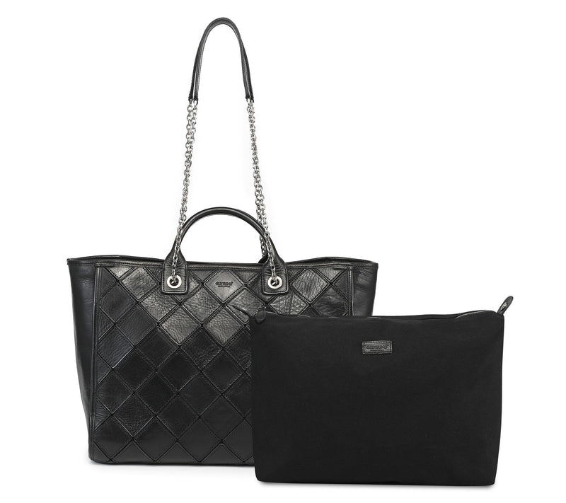 Old Trend Mermaid Carryall Leather Tote with Shoulder Strap — Main view