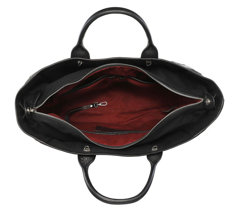 Old Trend Mermaid Carryall Leather Tote with Shoulder Strap — View 3