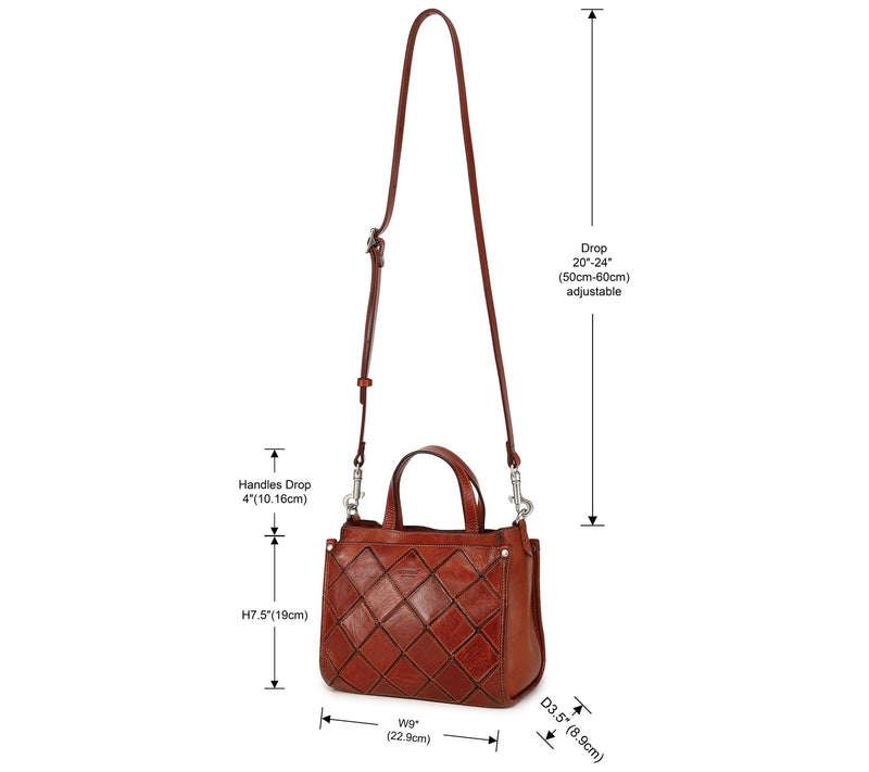 Old Trend Mermaid Mini Leather Tote with Shoulder Strap — View 6
