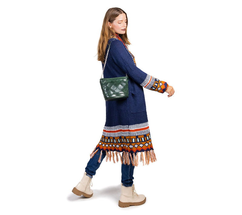 Old Trend Mermaid Convertible Leather Crossbody — View 6
