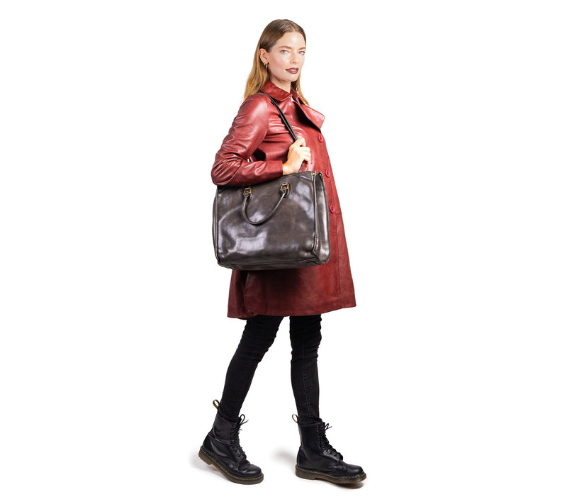 Old Trend Clivia Carryall Leather Tote — View 8