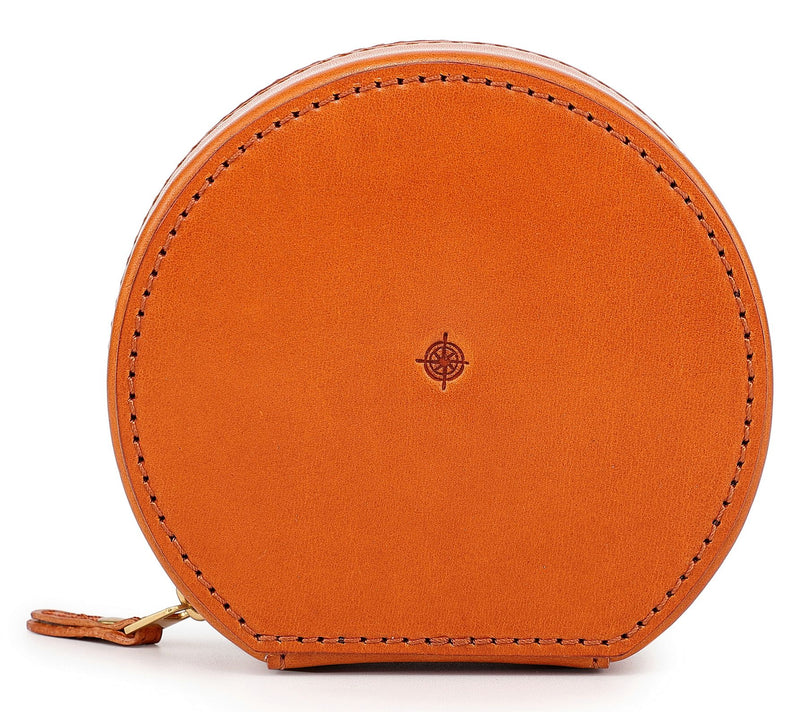 Old Trend Leather Round Jewelry Box — View 4