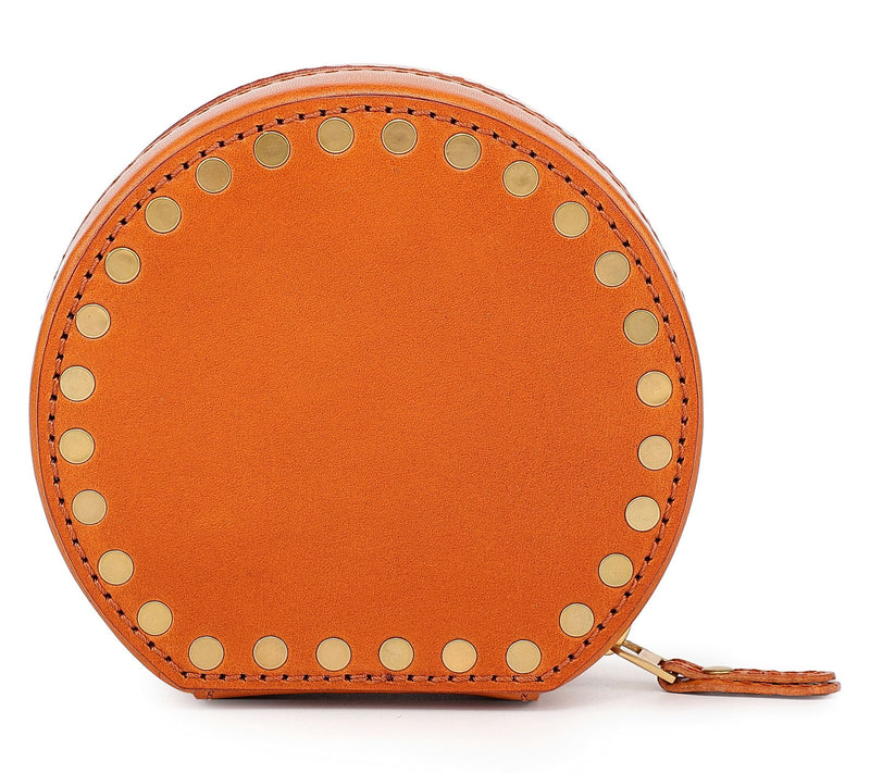 Old Trend Leather Round Jewelry Box — View 6