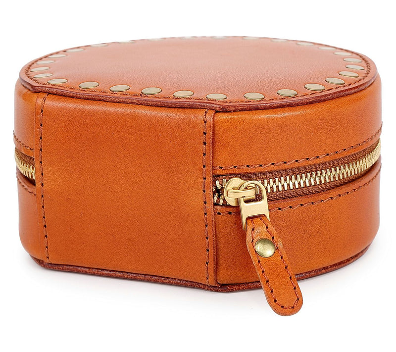 Old Trend Leather Round Jewelry Box — View 5