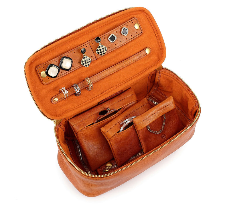 Old Trend Celosia Leather Rectangular Jewelry Case — View 2