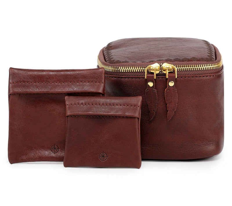 Old Trend Celosia Leather Cube Jewelry Case — View 17