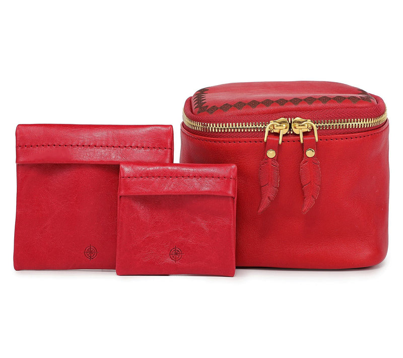 Old Trend Celosia Leather Cube Jewelry Case — View 18