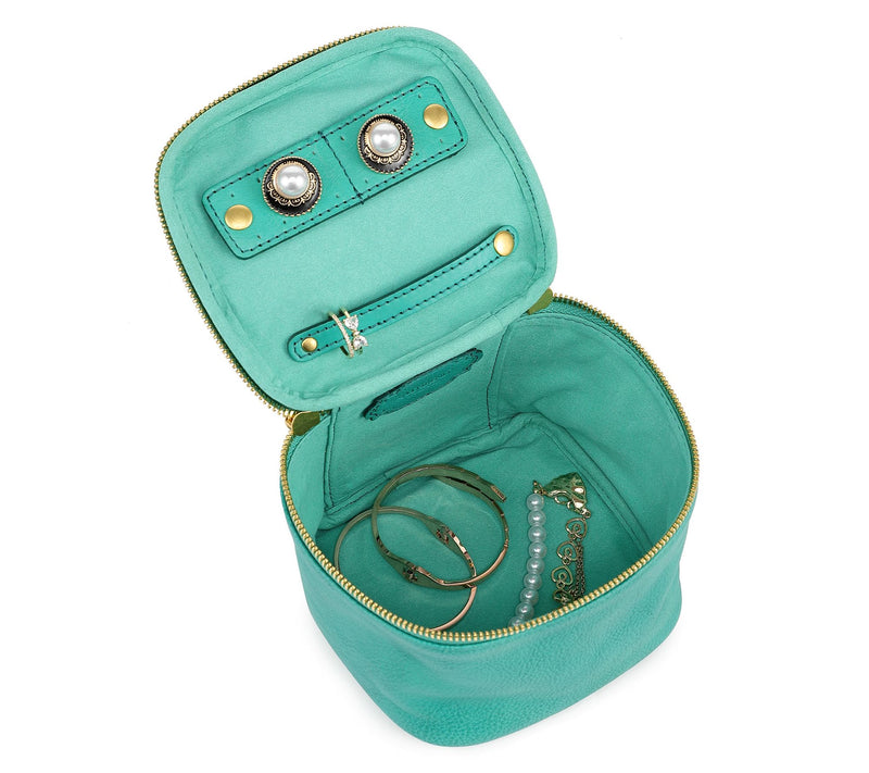 Old Trend Celosia Leather Cube Jewelry Case — View 4