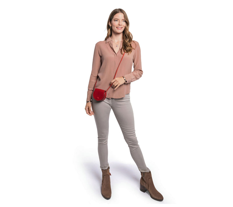 Old Trend Basswood Mini Leather Crossbody — View 8